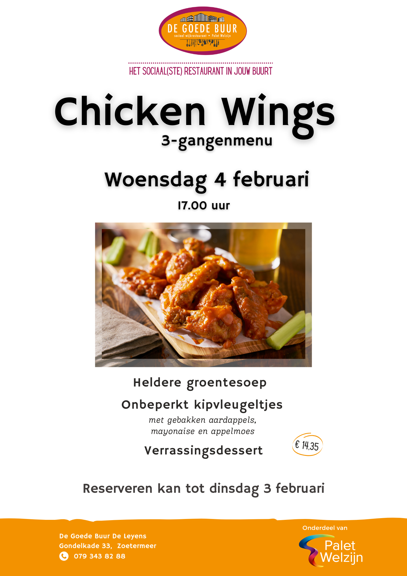 Chicken Wings woensdag 4 februari 2026