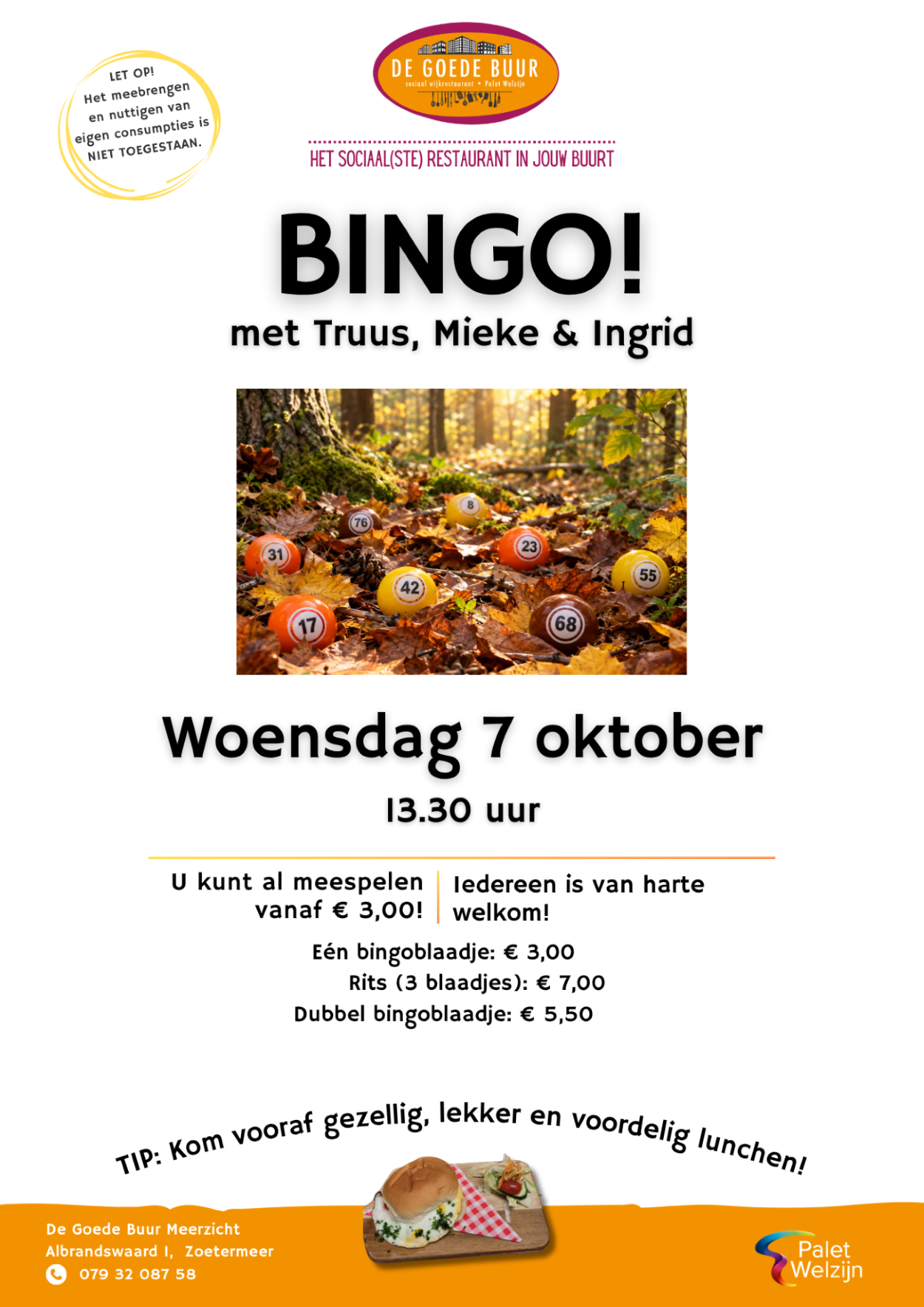 DGB Meerzicht Bingo met Truus woensdag 7 oktober 2026 website