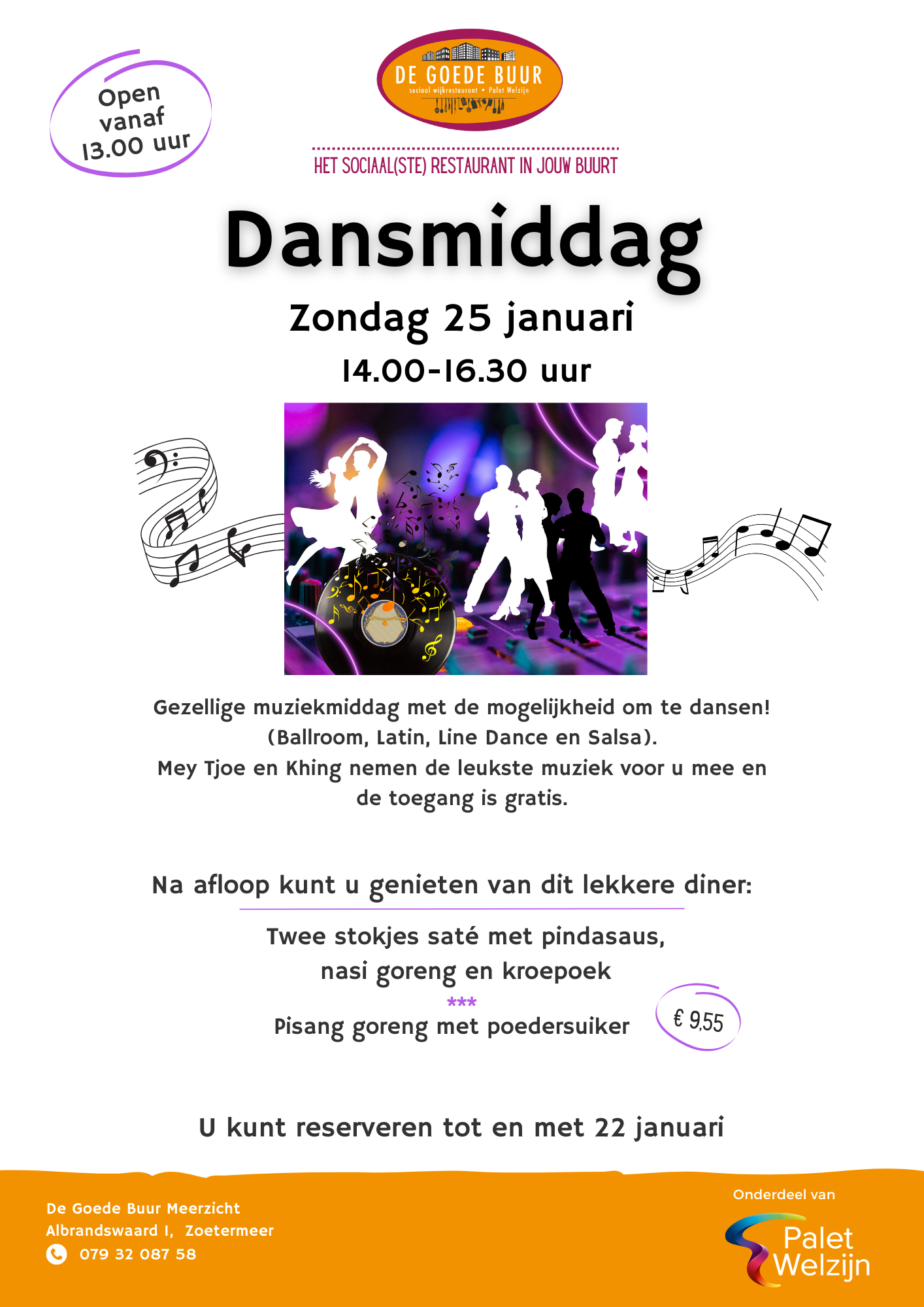 DGB Meerzicht Dansmiddag zondag 25 januari 2026