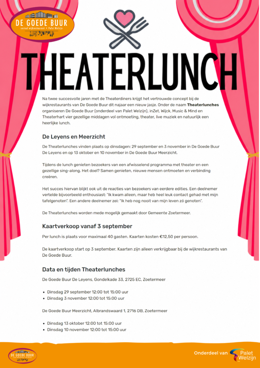 DGB Meerzicht Theaterlunch dinsdag 13 oktober 2026 website
